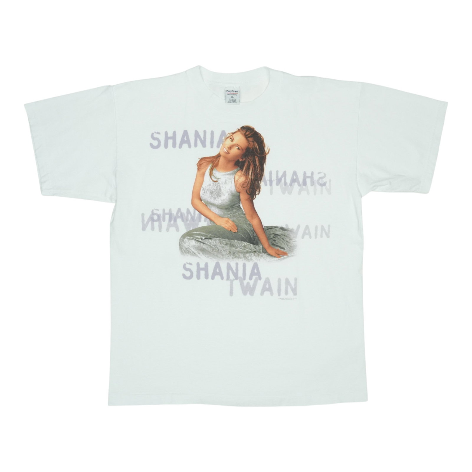 Vintage 1998 Shania Twain White Cotton T Shirt Extra Large (1 of 5)