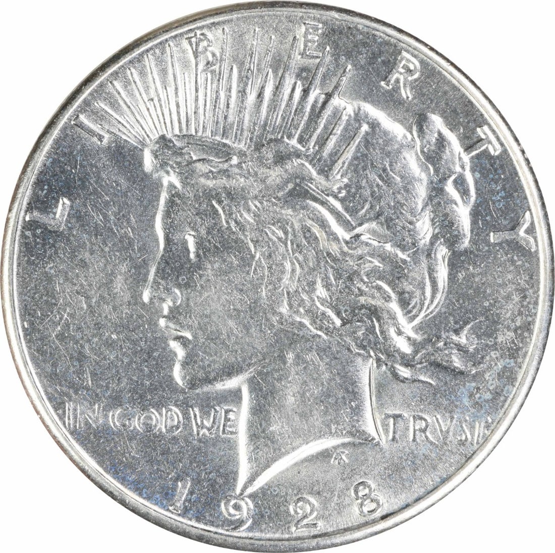 1928 S Peace Dollar Silver $1 AU Uncertified: 1928 S Peace Dollar Silver $1 AU Uncertified 1928-S Peace Silver Dollar in About Uncirculated (AU) grade. This pre-owned coin is an uncertified, circulated United States $1 silver coin from the Peace 