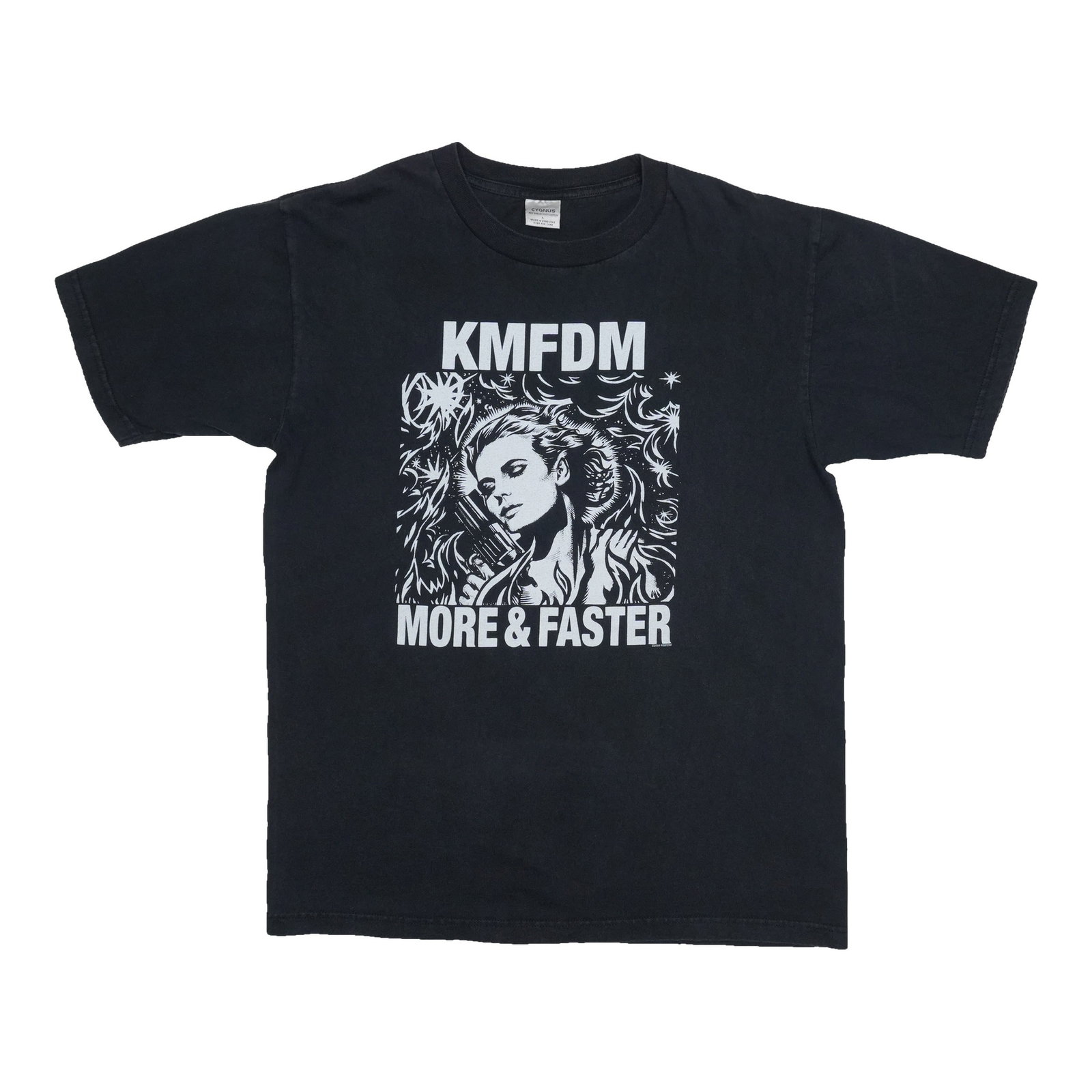 KMFDM More And Faster Black Cotton T Shirt Large 2000s (1 of 5)