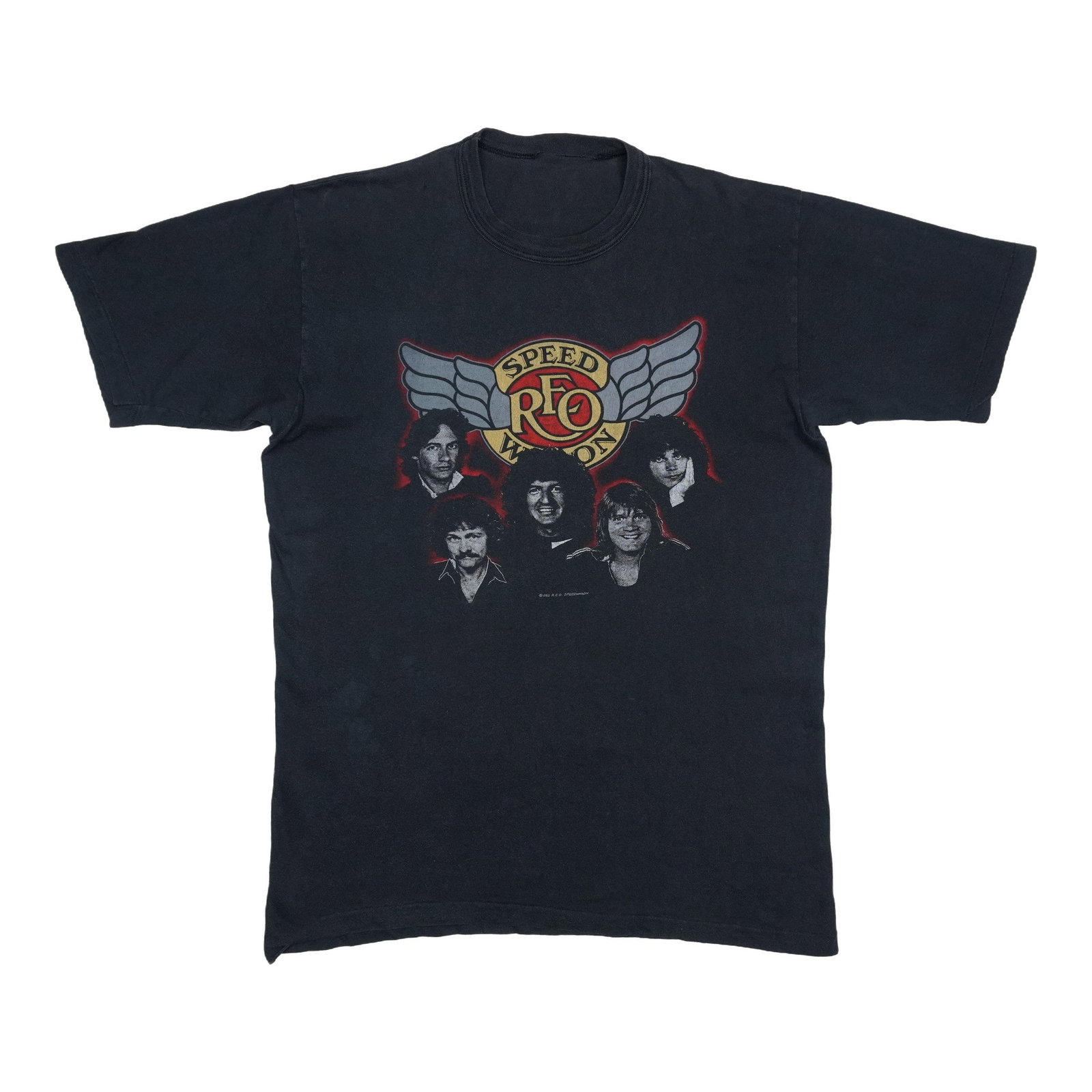 Vintage REO Speedwagon 1983 Black Cotton Concert T Shirt (1 of 7)