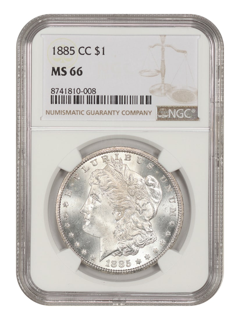 NGC MS66 1885 Carson City Morgan Silver Dollar $1 (1 of 4)