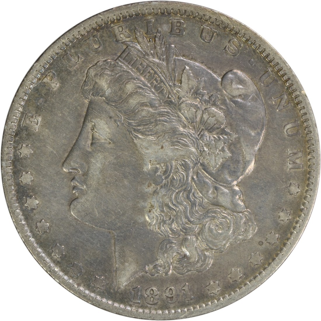1891-O Morgan Silver Dollar VF Uncertified 90% Silver Coin: 1891-O Morgan Silver Dollar VF Uncertified 90% Silver Coin This 1891-O Morgan Silver Dollar is an excellent example of historical currency with its recognizable design by George T. Morgan. This coin, 
