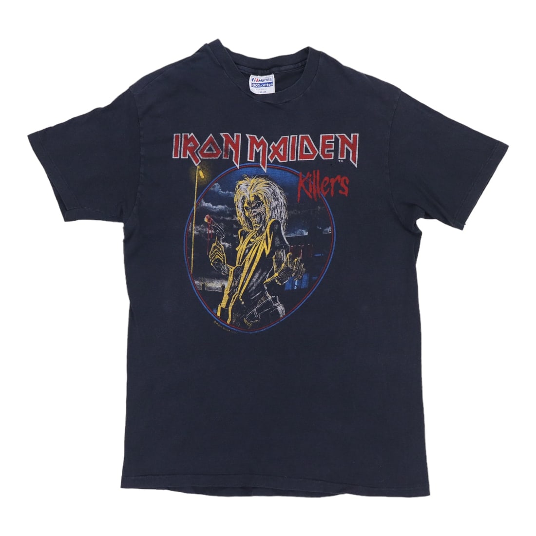 Vintage 1981 Iron Maiden Killers Black Cotton Concert Tee Large (1 of 6)