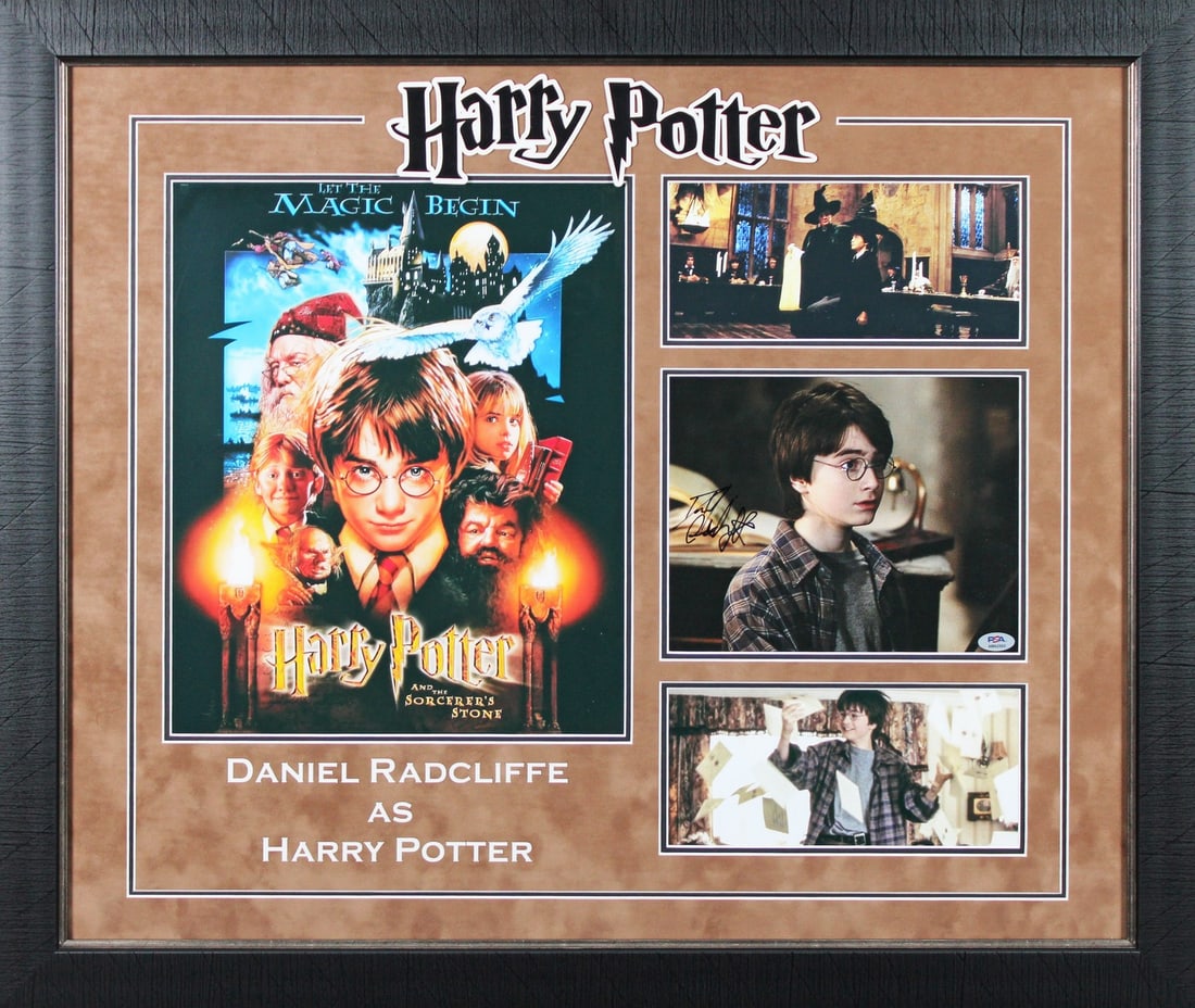 Framed Daniel Radcliffe Autograph Display PSA Harry Potter Authentic Signed Photo (1 of 2)