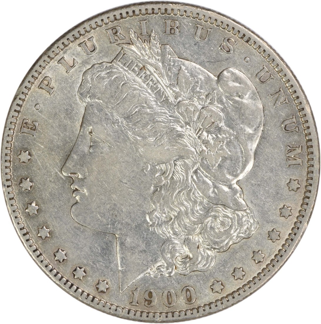 1900 O Over CC Morgan Dollar Silver Coin Extra Fine Uncertified: 1900 O Over CC Morgan Dollar Silver Coin Extra Fine Uncertified This is a 1900-O/CC Morgan Silver Dollar from the United States. The coin is circulated, has an Extra Fine (EF) grade, and is uncertifie