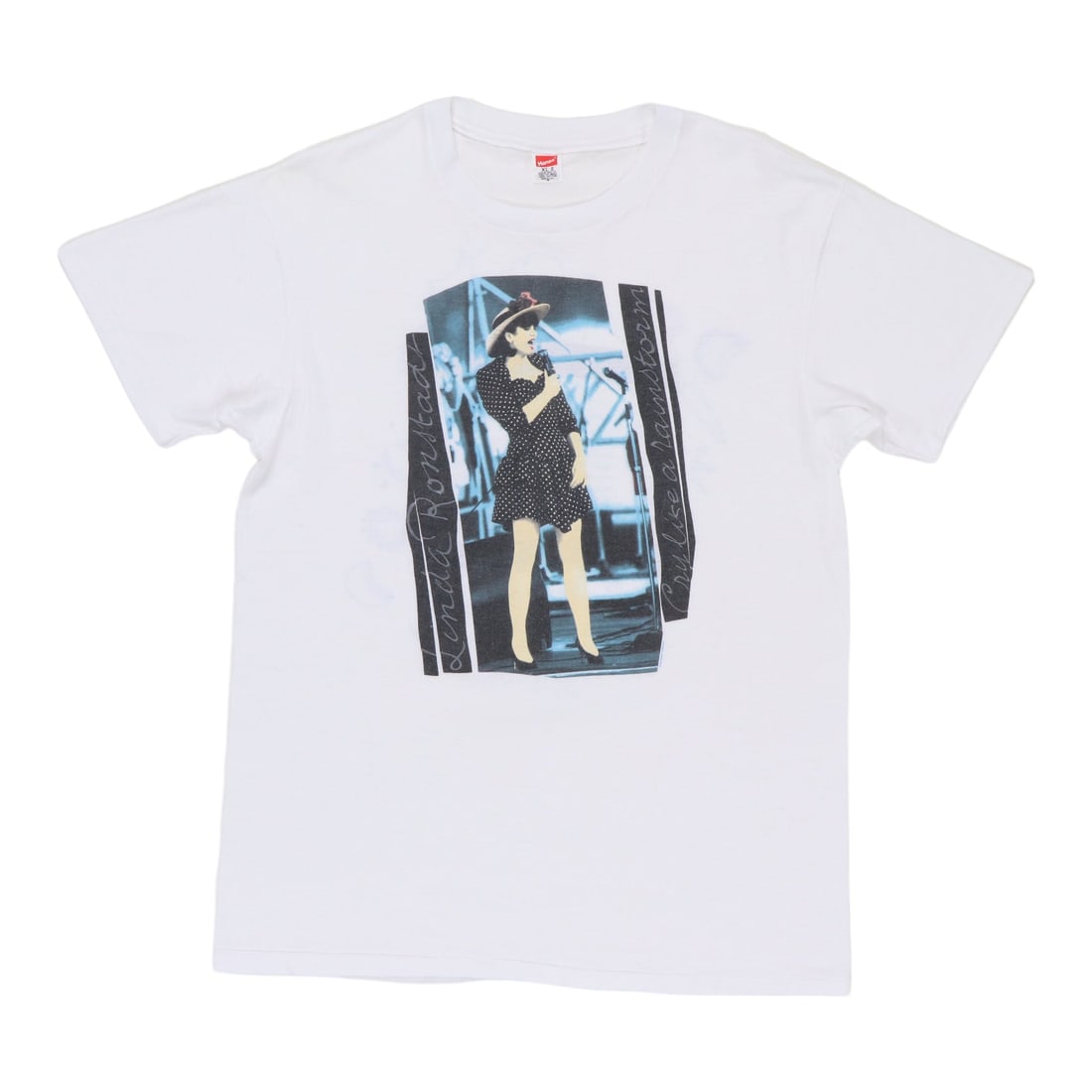 Vintage 1990 Linda Rondstandt Cry Like A Rainstorm Tour Cotton T-Shirt: Vintage 1990 Linda Rondstandt Cry Like A Rainstorm Tour Cotton T-Shirt This is an original vintage 1990 Linda Rondstandt Cry Like A Rainstorm tour shirt featuring graphics on both the front and back. 