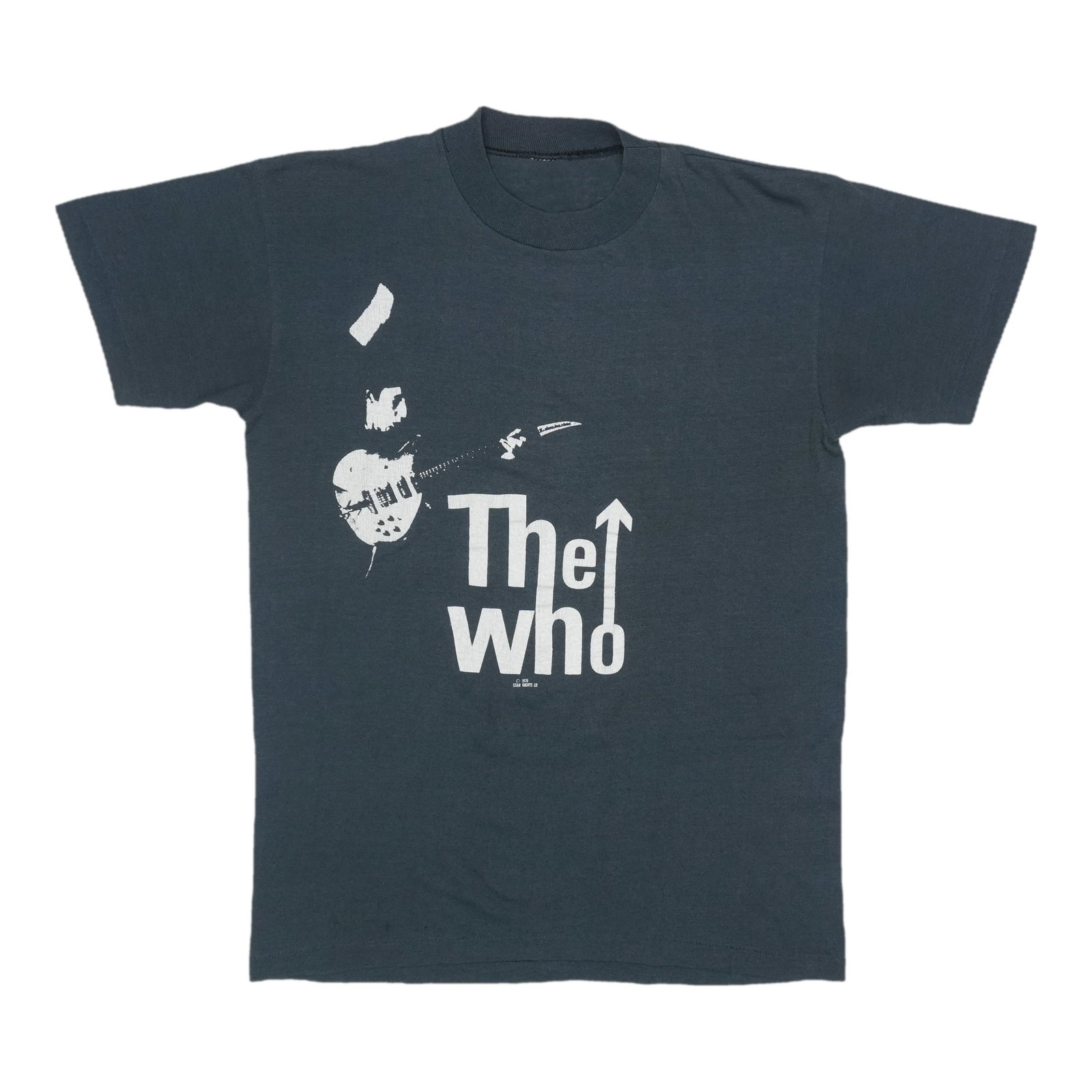 Vintage 1979 Black The Who Maximum R&B Poly Cotton T Shirt (1 of 4)