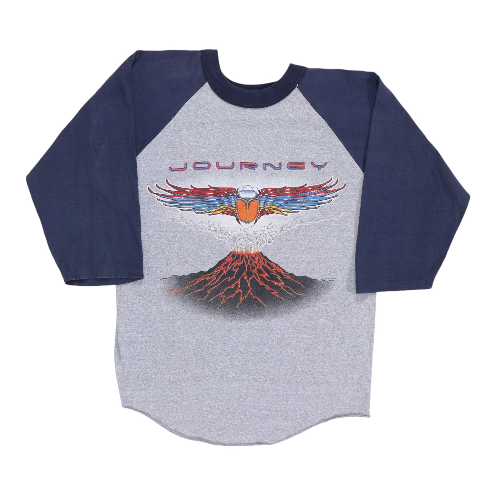 Vintage 1981 Journey California Tour Graphic Jersey Shirt Gray Small (1 of 6)