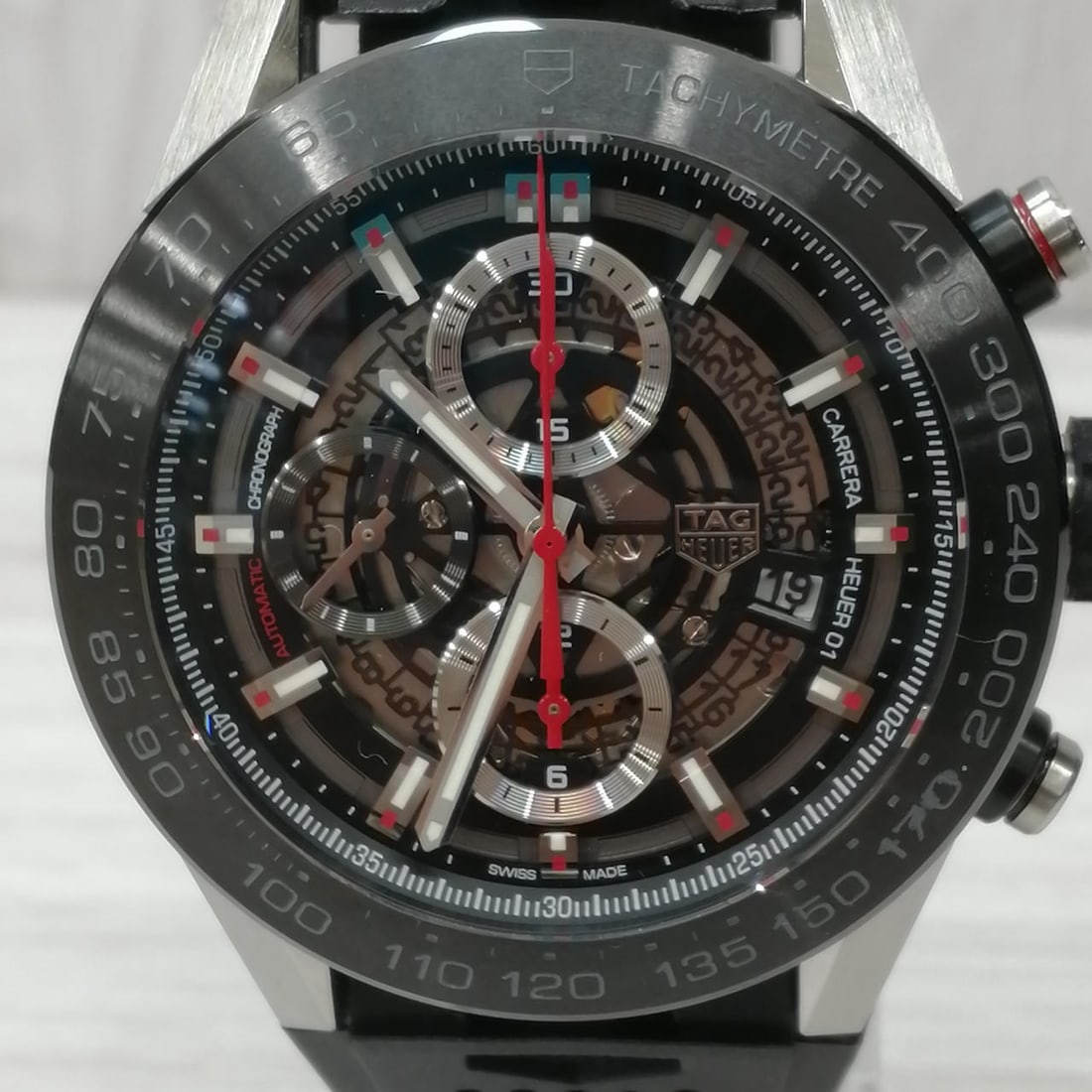 Mens automatic wristwatch TAG Heuer Carrera Heuer 01 CAR2A1Z.FT6044 (1 of 13)