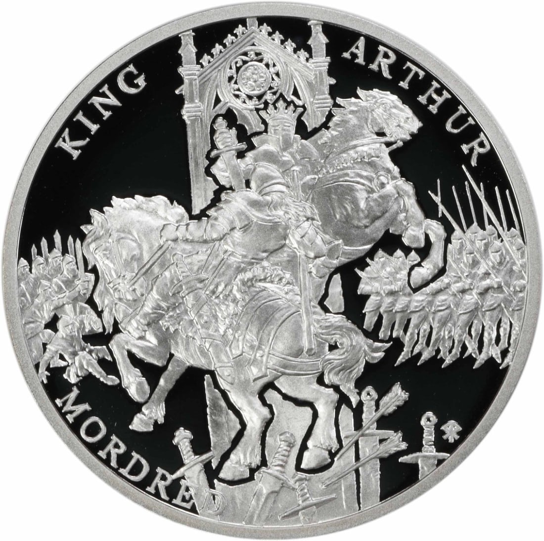 Niue 2021 $1 King Arthur Mordred 1 oz .999 Silver Proof OGP (1 of 2)