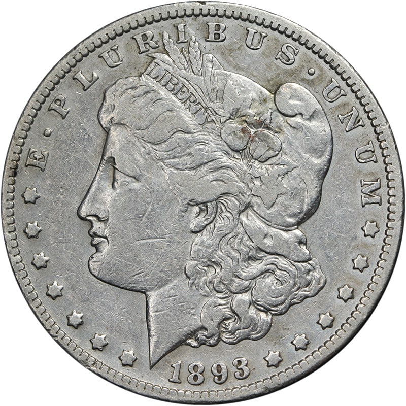 1893 CC Morgan Dollar VF XF Key Date Silver (1 of 2)