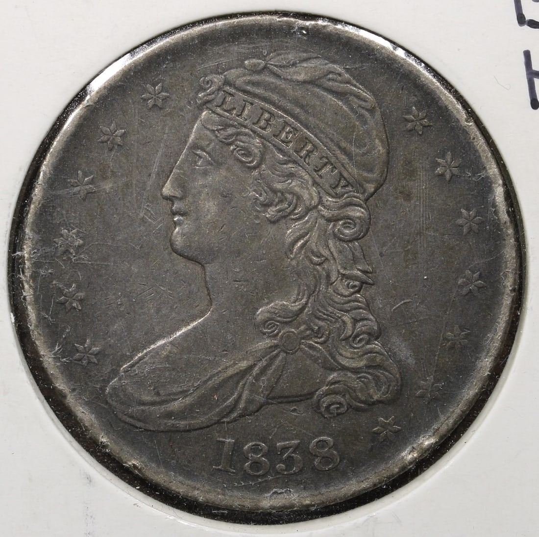 1838 Silver Capped Bust Half Dollar 50C XF (1 of 2)
