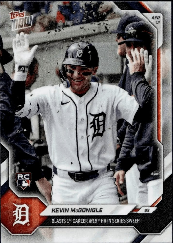 Topps Now 75SP Kevin McGonigle RC Detroit Tigers Baseball Card (1 of 2)