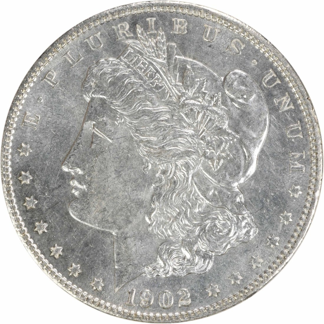 Choice BU 1902-O Uncirculated Morgan Silver Dollar Uncertified: Choice BU 1902-O Uncirculated Morgan Silver Dollar Uncertified This is a 1902-O Morgan Silver Dollar from the United States. The coin is uncirculated and graded as Choice Brilliant Uncirculated (BU). 