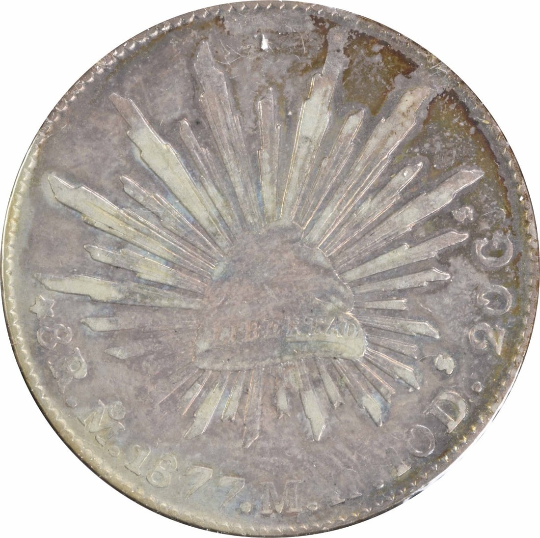 Mexico 1877 Mo MH 8 Reales KM377.10 Coin Uncertified EF: Mexico 1877 Mo MH 8 Reales KM377.10 Coin Uncertified EF 1877 Mexico 8 Reales coin, offered uncertified and in pre-owned condition. Specifications Year: 1877 Country of Origin: Mexico Denomination: 8 R
