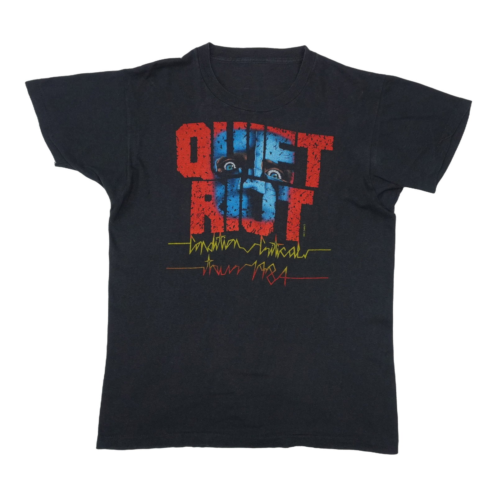 Vintage 1984 Quiet Riot Tour T Shirt Condition Critical (1 of 5)