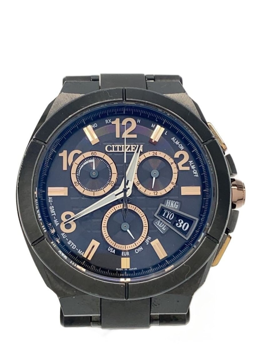 Citizen Attesa H610-T019714 Men's Wristwatch 25th Anniversary Limited Edition: Citizen Attesa H610-T019714 Men's Wristwatch 25th Anniversary Limited Edition Men's CITIZEN ATTESA 25th Anniversary Limited Edition wristwatch in black stainless steel. This pre-owned watch is a sligh