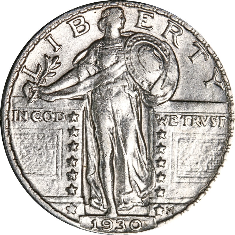 United States 1930 P Standing Liberty Silver Quarter Coin: United States 1930 P Standing Liberty Silver Quarter Coin 1930-P Standing Liberty Quarter from the United States. This pre-owned coin is uncertified and circulated. Specifications Coin Type: Standing 