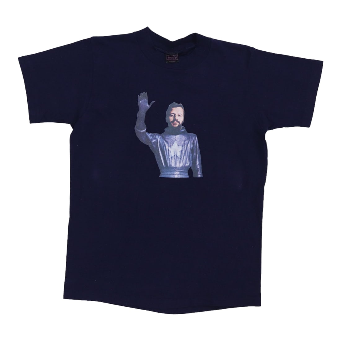 Vintage 1974 Ringo Starr Goodnight Vienna Blue Cotton Promo T-Shirt (1 of 6)