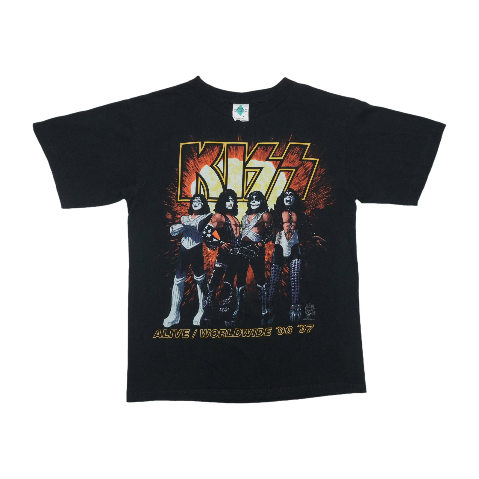 Vintage 1996 KISS Alive Orlando Fire Tour T Shirt (1 of 5)