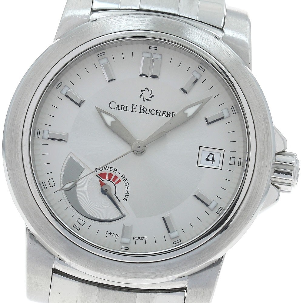 Carl F. Bucherer Patravi 10616.08A mens automatic wristwatch date power reserve (1 of 6)