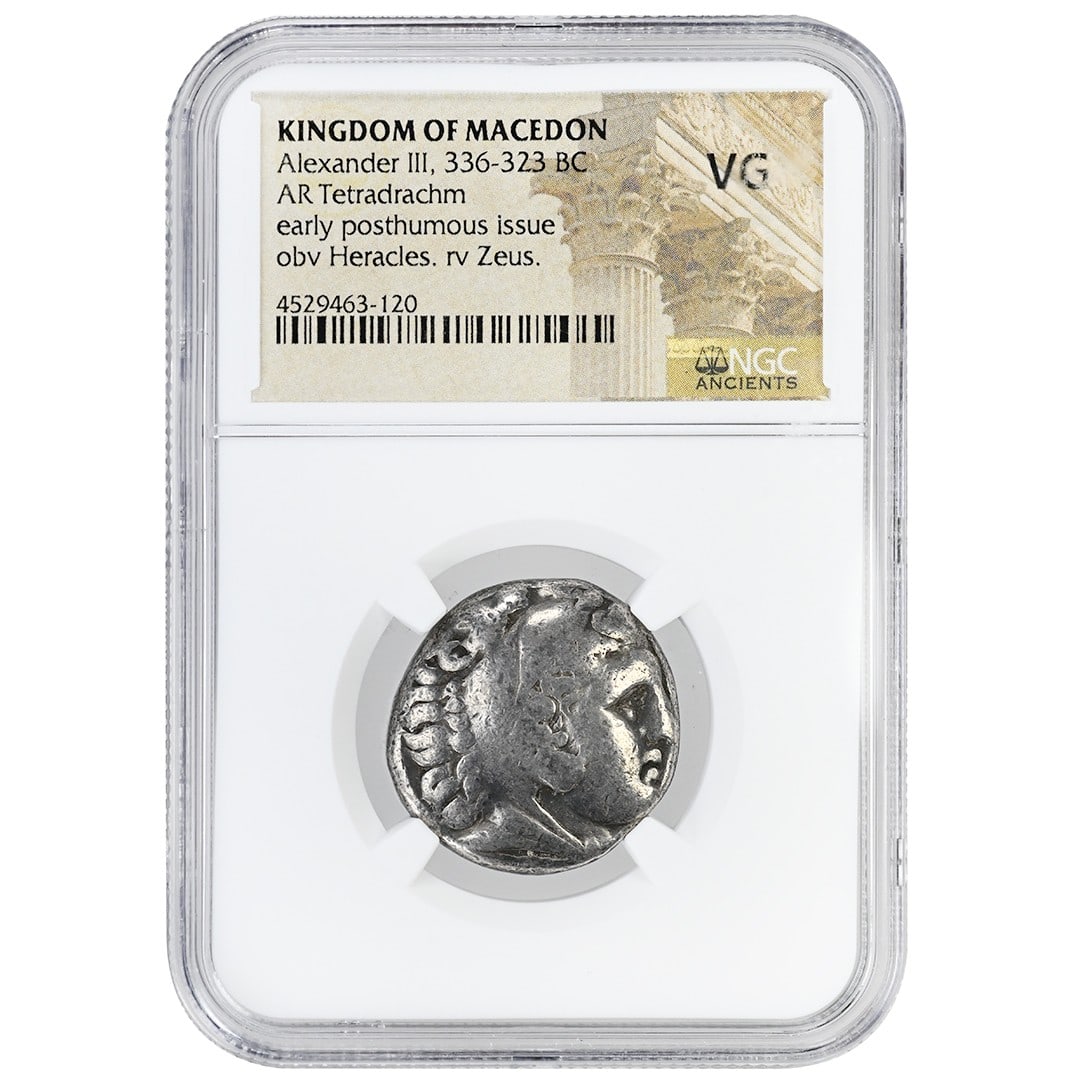 NGC VG Silver Alexander III Macedon AR Tetradrachm (1 of 2)