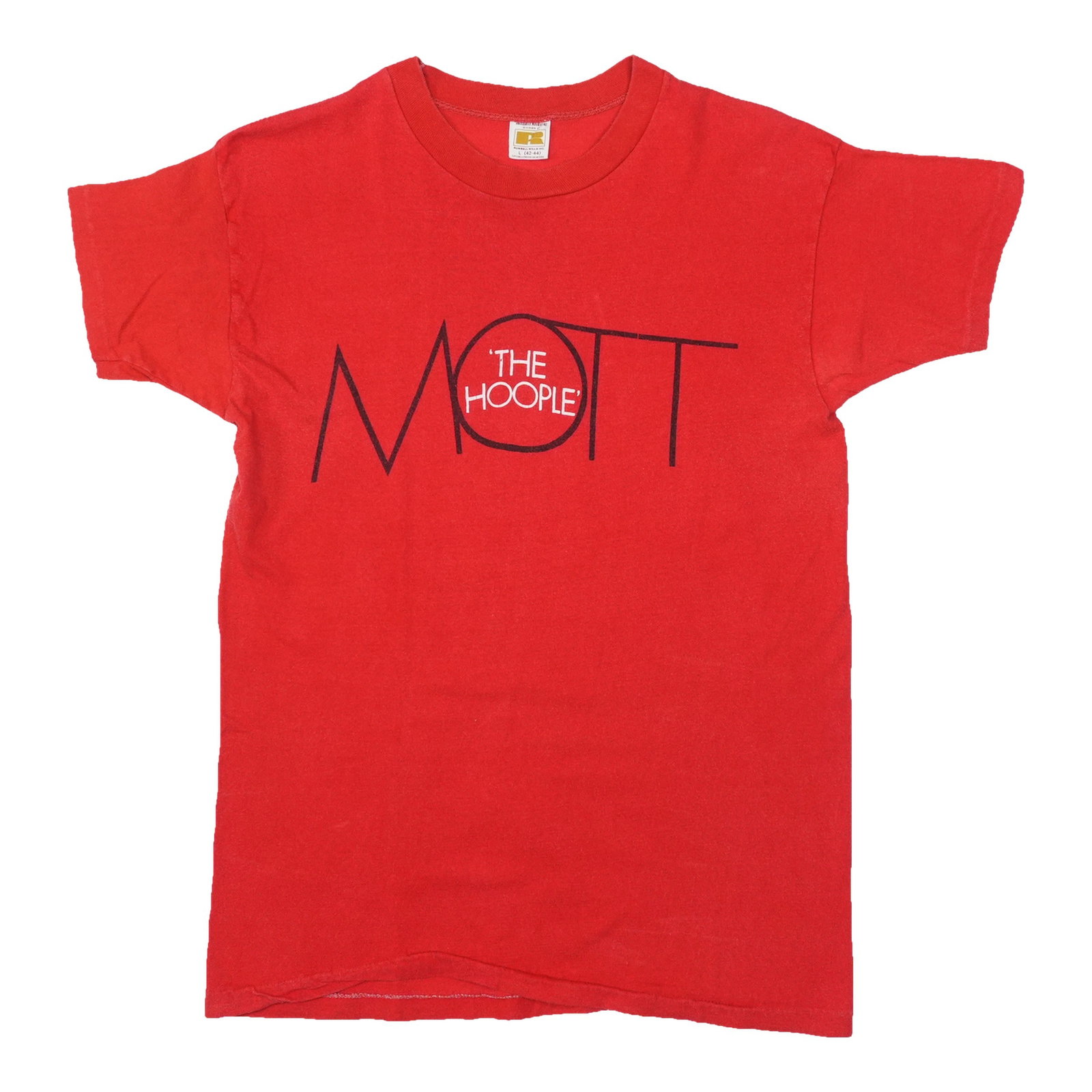 Vintage 1970s Mott The Hoople Red Cotton T Shirt Large (1 of 5)