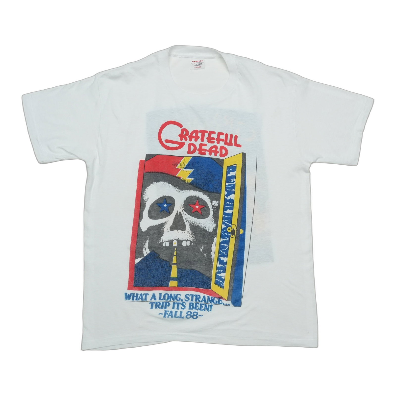 Vintage 1988 Grateful Dead Fall Tour White Cotton Shirt (1 of 5)