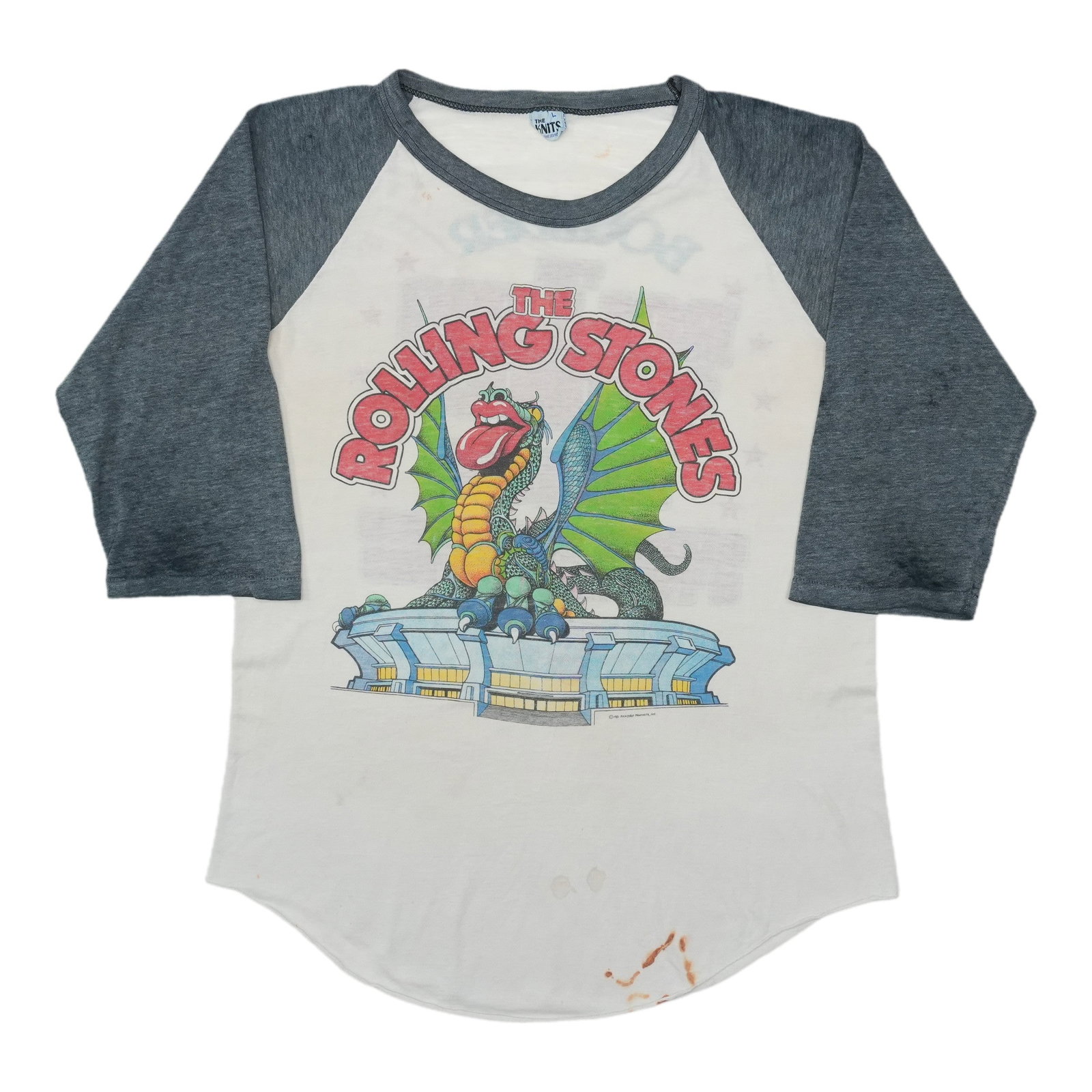 Vintage 1981 Rolling Stones Boulder raglan shirt Large (1 of 9)