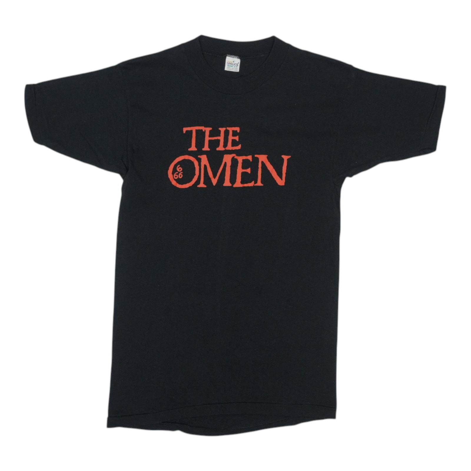 Vintage 1976 The Omen Film Black Cotton Promotional T Shirt Medium (1 of 4)