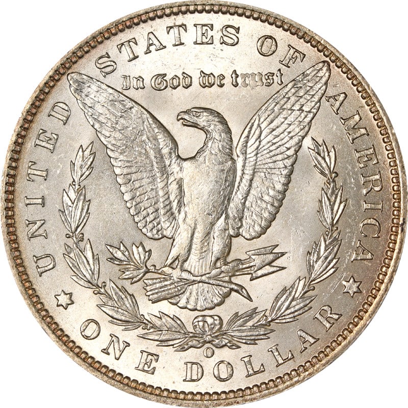 Silver 1888 O Dollar Coin With E Marked Reverse - 2