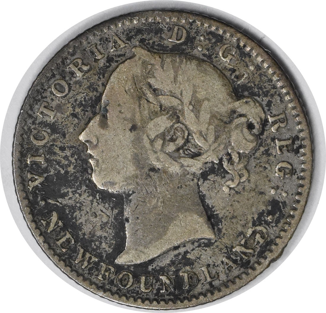 1888 Canada Newfoundland 10 Cent Coin KM3 VF Grade Uncertified (1 of 2)