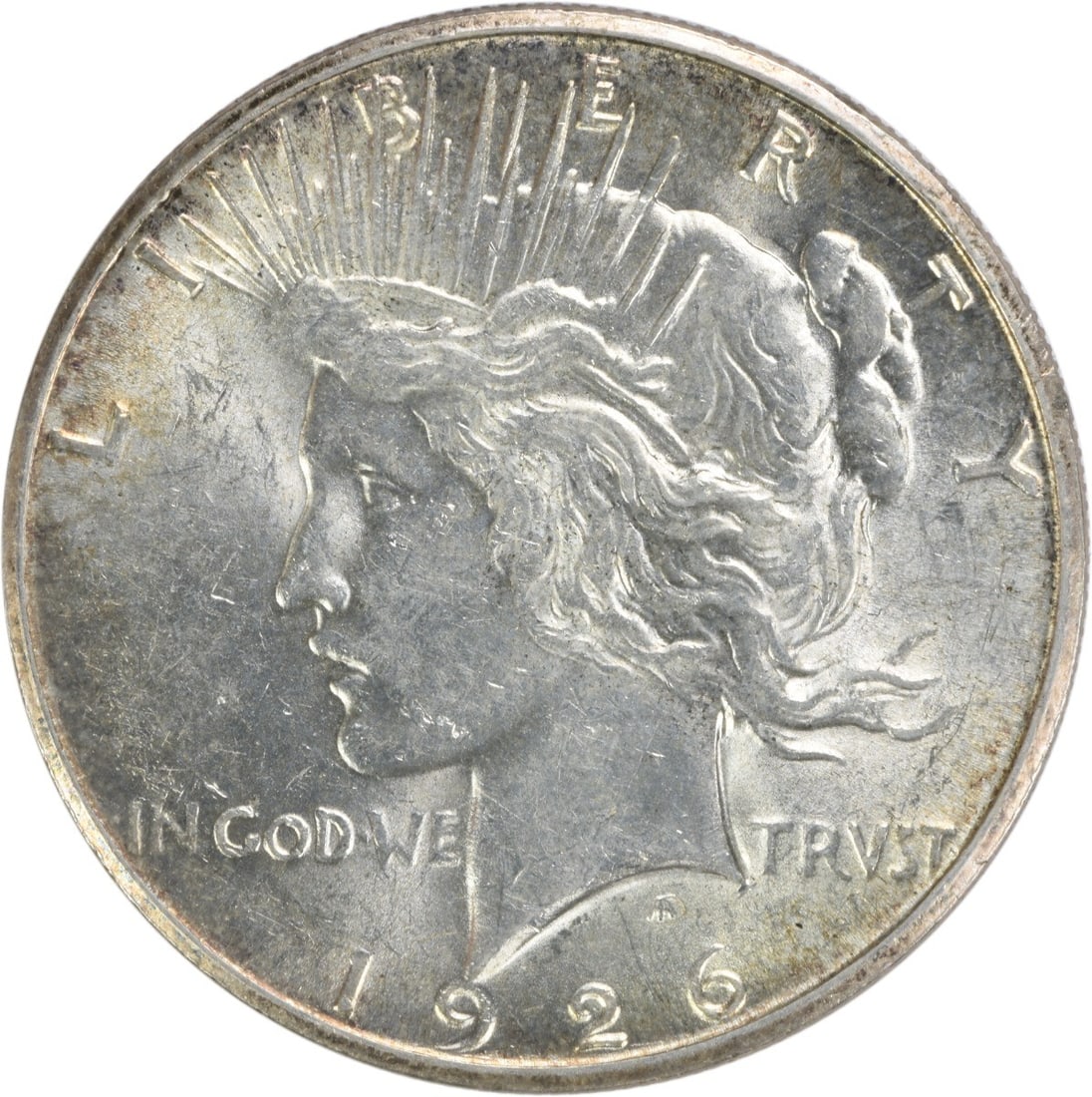 1926 S United States Peace Dollar Silver $1 AU Uncertified: 1926 S United States Peace Dollar Silver $1 AU Uncertified 1926-S Peace Silver Dollar in AU slider condition. This uncertified, pre-owned coin is a circulated example of the classic United States $1 P