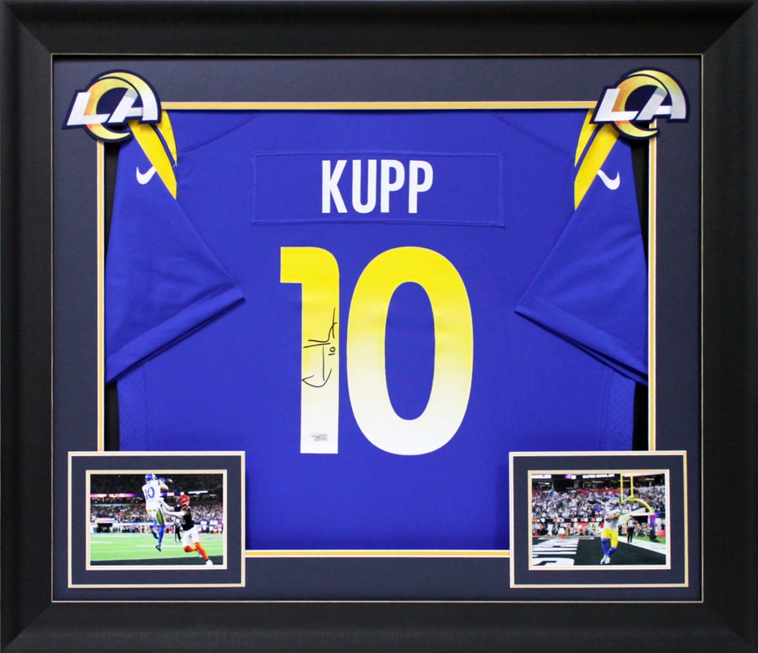 Framed Nike Super Bowl LVI Jersey signed by Cooper Kupp Fanatics (1 of 1)