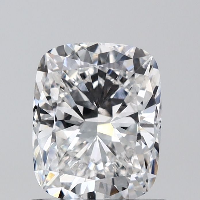 Loose Diamond - CUSHION BRILLIANT 1.01ct E VVS2: Loose Diamond - CUSHION BRILLIANT 1.01ct E VVS2 Source: This is a real non-mined Diamond that has been grown in a lab Shape: CUSHION BRILLIANT Carats: 1.01 Color: E Clarity: VVS2 Certification: IGI Vi