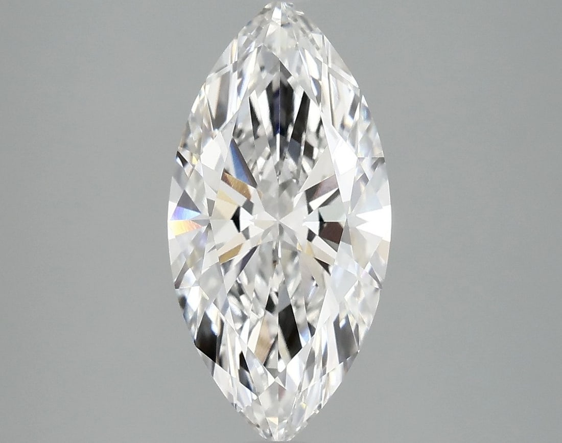 Loose Diamond - MARQUISE 2.41ct E VVS2: Loose Diamond - MARQUISE 2.41ct E VVS2 Source: This is a real non-mined Diamond that has been grown in a lab Shape: MARQUISE Carats: 2.41 Color: E Clarity: VVS2 Certification: IGI Video: