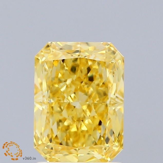 Loose Diamond - RADIANT 1.74ct Fancy Intense Yellow VVS2: Loose Diamond - RADIANT 1.74ct Fancy Intense Yellow VVS2 Source: This is a real non-mined Diamond that has been grown in a lab Shape: RADIANT Carats: 1.74 Color: Fancy Intense Yellow Certification: IG
