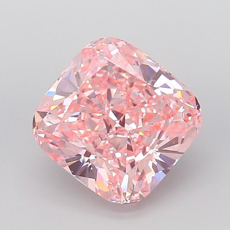 Loose Diamond - CUSHION MODIFIED 10.04ct Fancy Vivid Pink VS1: Loose Diamond - CUSHION MODIFIED 10.04ct Fancy Vivid Pink VS1 Source: This is a real non-mined Diamond that has been grown in a lab Shape: CUSHION MODIFIED Carats: 10.04 Color: Fancy Vivid Pink Certif