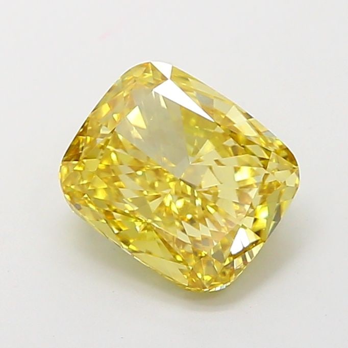 Loose Diamond - CUSHION MODIFIED 2.0ct Fancy Intense Yellow VS1: Loose Diamond - CUSHION MODIFIED 2.0ct Fancy Intense Yellow VS1 Source: This is a real non-mined Diamond that has been grown in a lab Shape: CUSHION MODIFIED Carats: 2.0 Color: Fancy Intense Yellow Ce