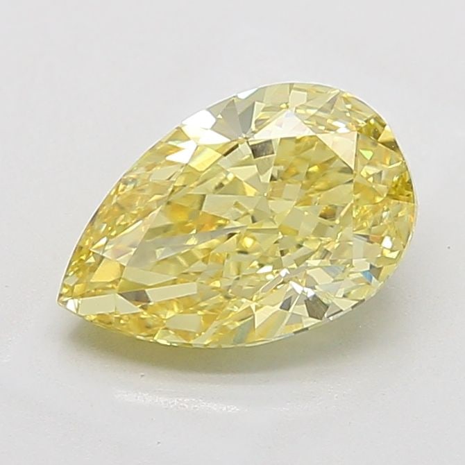 Loose Diamond - PEAR 3.55ct Fancy Intense Yellow VS1: Loose Diamond - PEAR 3.55ct Fancy Intense Yellow VS1 Source: This is a real non-mined Diamond that has been grown in a lab Shape: PEAR Carats: 3.55 Color: Fancy Intense Yellow Certification: IGI Video