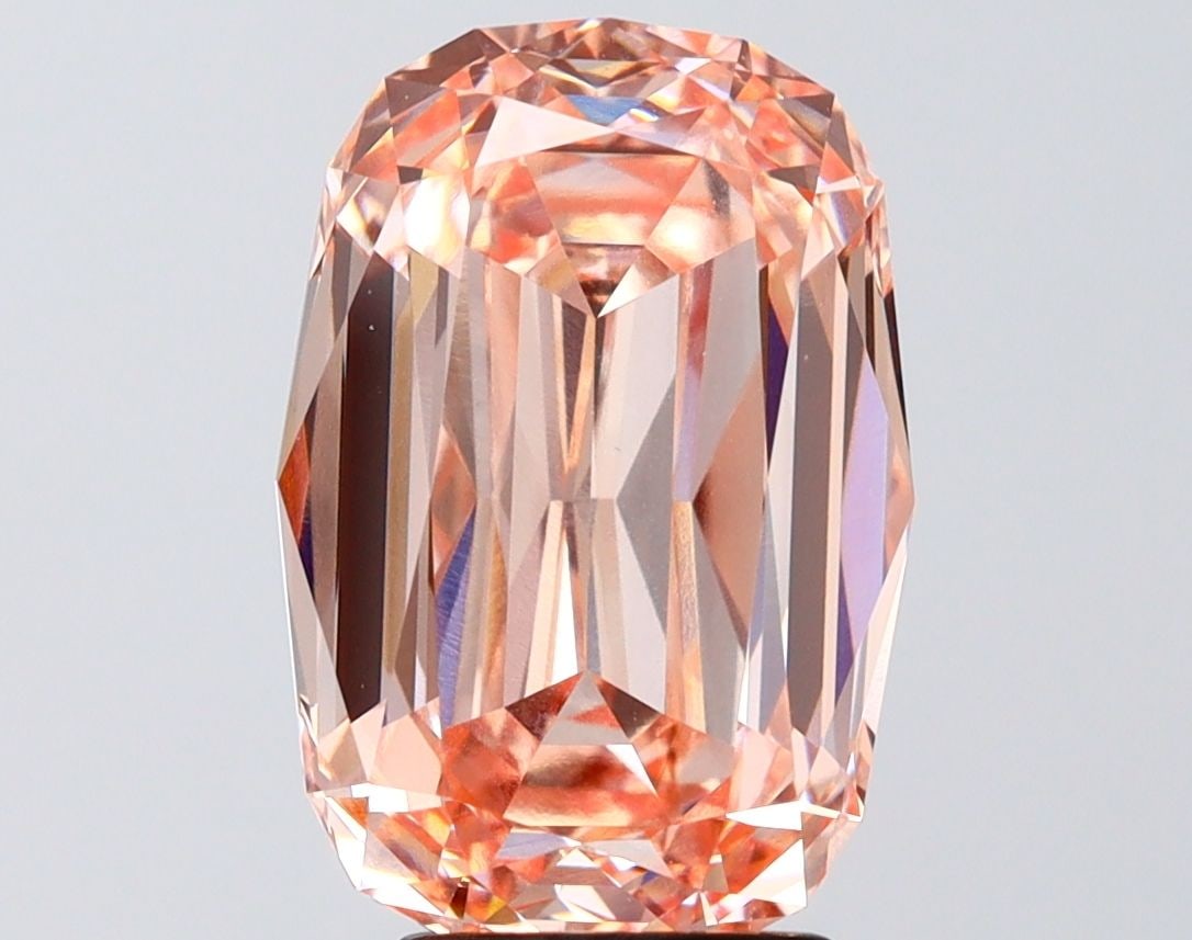 Loose Diamond - CUSHION MODIFIED 4.44ct Fancy Intense Pink VVS2: Loose Diamond - CUSHION MODIFIED 4.44ct Fancy Intense Pink VVS2 Source: This is a real non-mined Diamond that has been grown in a lab Shape: CUSHION MODIFIED Carats: 4.44 Color: Fancy Intense Pink Cer