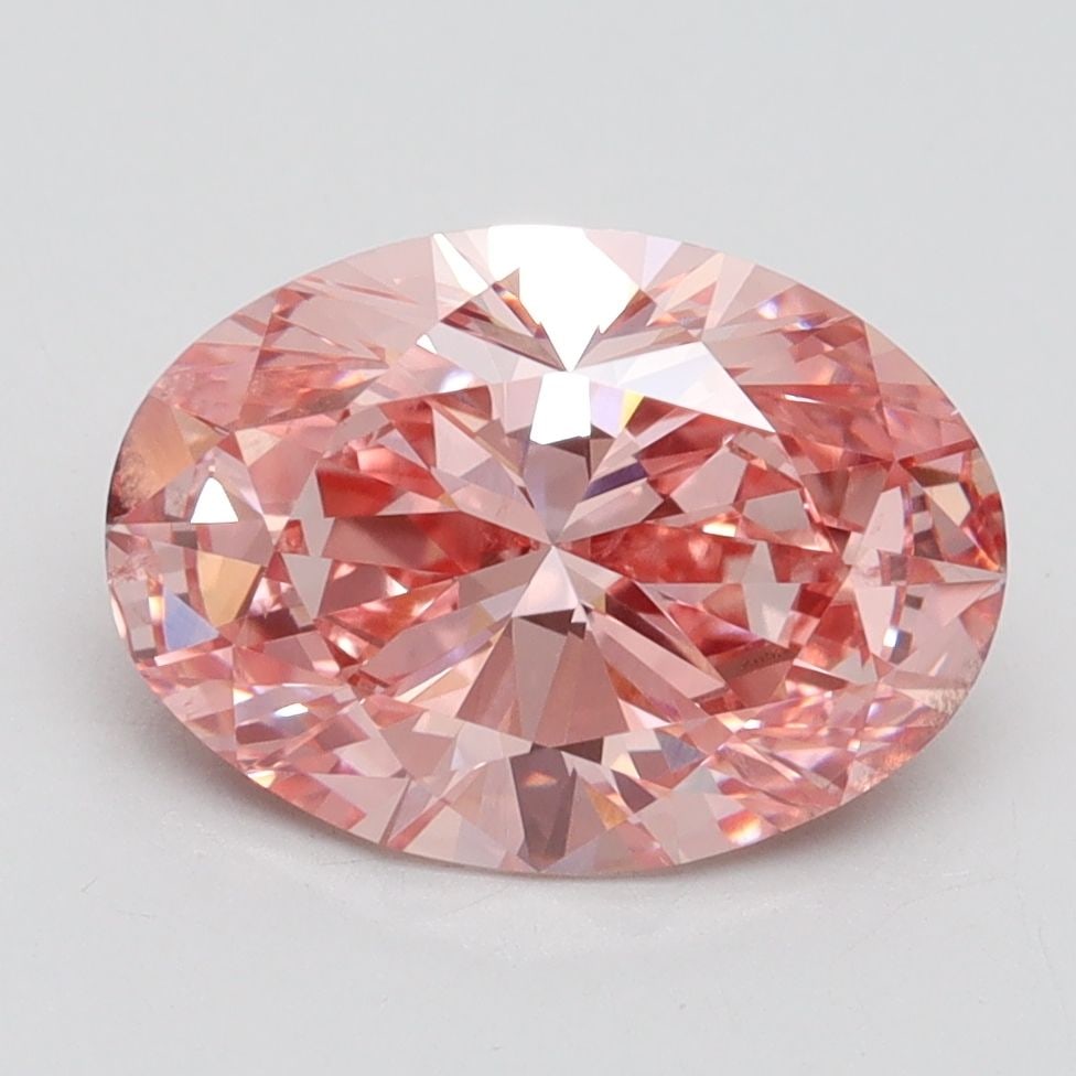 Loose Diamond - OVAL 2.72ct Fancy Vivid Pink SI1: Loose Diamond - OVAL 2.72ct Fancy Vivid Pink SI1 Source: This is a real non-mined Diamond that has been grown in a lab Shape: OVAL Carats: 2.72 Color: Fancy Vivid Pink Certification: IGI Video: