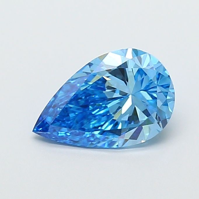 Loose Diamond - PEAR 2.01ct Fancy Vivid Blue VS1: Loose Diamond - PEAR 2.01ct Fancy Vivid Blue VS1 Source: This is a real non-mined Diamond that has been grown in a lab Shape: PEAR Carats: 2.01 Color: Fancy Vivid Blue Certification: IGI Video: