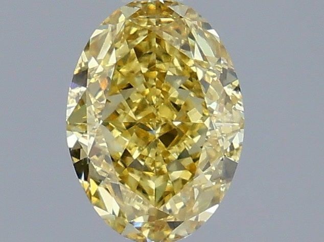 Loose Diamond - OVAL 1.51ct Fancy Intense Yellow VVS2: Loose Diamond - OVAL 1.51ct Fancy Intense Yellow VVS2 Source: This is a real non-mined Diamond that has been grown in a lab Shape: OVAL Carats: 1.51 Color: Fancy Intense Yellow Certification: IGI Vide