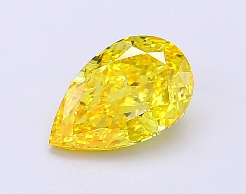 Loose Diamond - PEAR 1.27ct Fancy Vivid Yellow VS1: Loose Diamond - PEAR 1.27ct Fancy Vivid Yellow VS1 Source: This is a real non-mined Diamond that has been grown in a lab Shape: PEAR Carats: 1.27 Color: Fancy Vivid Yellow Certification: IGI Video: