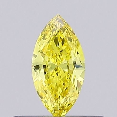 Loose Diamond - MARQUISE 0.24ct Fancy Vivid Yellow VVS2: Loose Diamond - MARQUISE 0.24ct Fancy Vivid Yellow VVS2 Source: This is a real non-mined Diamond that has been grown in a lab Shape: MARQUISE Carats: 0.24 Color: Fancy Vivid Yellow Certification: NONE
