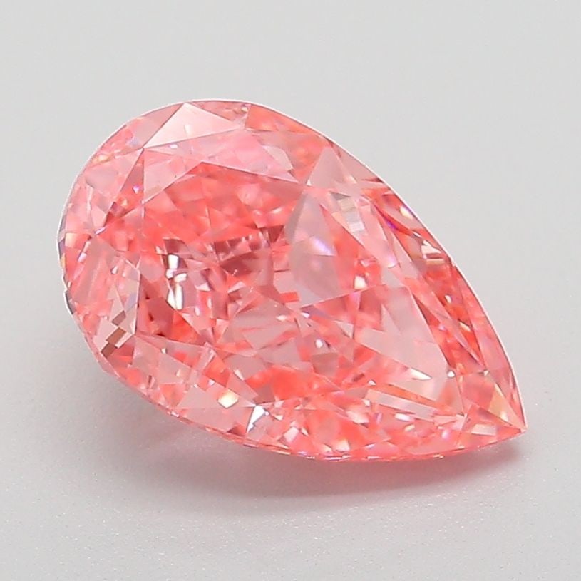 Loose Diamond - PEAR 2.09ct Fancy Vivid Pink VVS2: Loose Diamond - PEAR 2.09ct Fancy Vivid Pink VVS2 Source: This is a real non-mined Diamond that has been grown in a lab Shape: PEAR Carats: 2.09 Color: Fancy Vivid Pink Certification: IGI Additional i