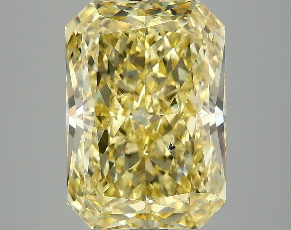 Loose Diamond - RADIANT 4.09ct Fancy Vivid Yellow VS2: Loose Diamond - RADIANT 4.09ct Fancy Vivid Yellow VS2 Source: This is a real non-mined Diamond that has been grown in a lab Shape: RADIANT Carats: 4.09 Color: Fancy Vivid Yellow Certification: IGI Vid