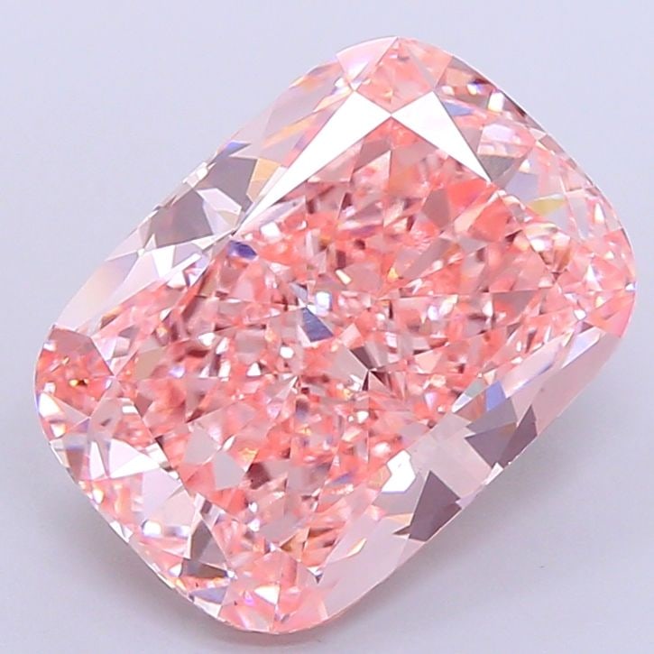 Loose Diamond - CUSHION MODIFIED 7.7ct Fancy Intense Pink VS1: Loose Diamond - CUSHION MODIFIED 7.7ct Fancy Intense Pink VS1 Source: This is a real non-mined Diamond that has been grown in a lab Shape: CUSHION MODIFIED Carats: 7.7 Color: Fancy Intense Pink Certif