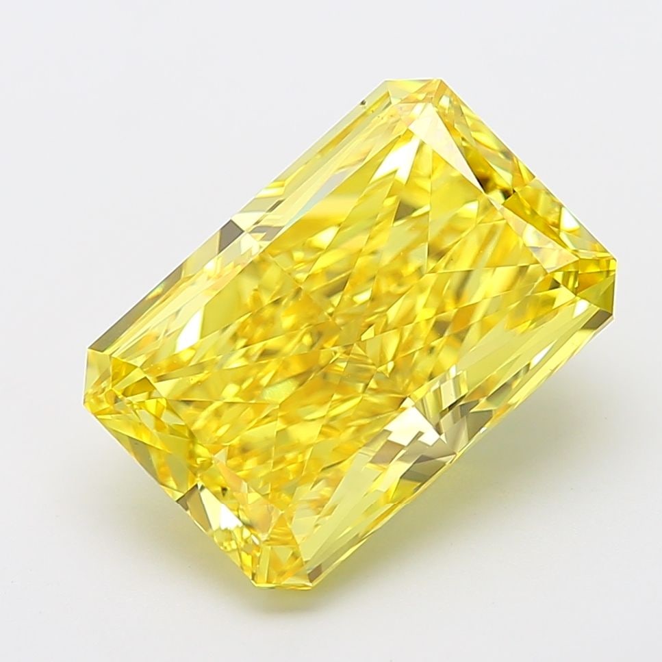 Loose Diamond - RADIANT 10.05ct Fancy Vivid Yellow VS1: Loose Diamond - RADIANT 10.05ct Fancy Vivid Yellow VS1 Source: This is a real non-mined Diamond that has been grown in a lab Shape: RADIANT Carats: 10.05 Color: Fancy Vivid Yellow Certification: IGI V